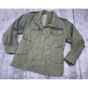VTG S US Air Force Coat Cold Weather Field Mens Jacket Parka OG-107 Laundry‎